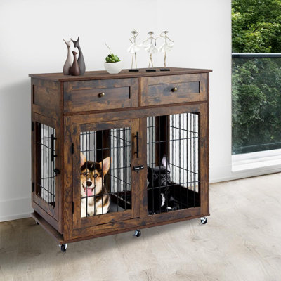 Meuble pour chien avec 2 tiroirs