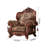 European Cloth Art Solid Wood Carved Chair Upholstered Armchair