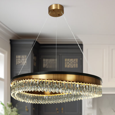 Irma Dimmable LED Wagon Wheel Large Chandelier