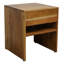 Table d'appoint en bois d'acacia avec tiroir et tablette
