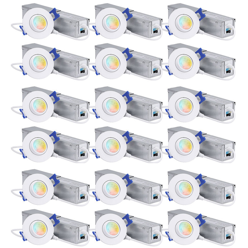 Ensemble d'éclairage encastré 2 "Ultra Slim