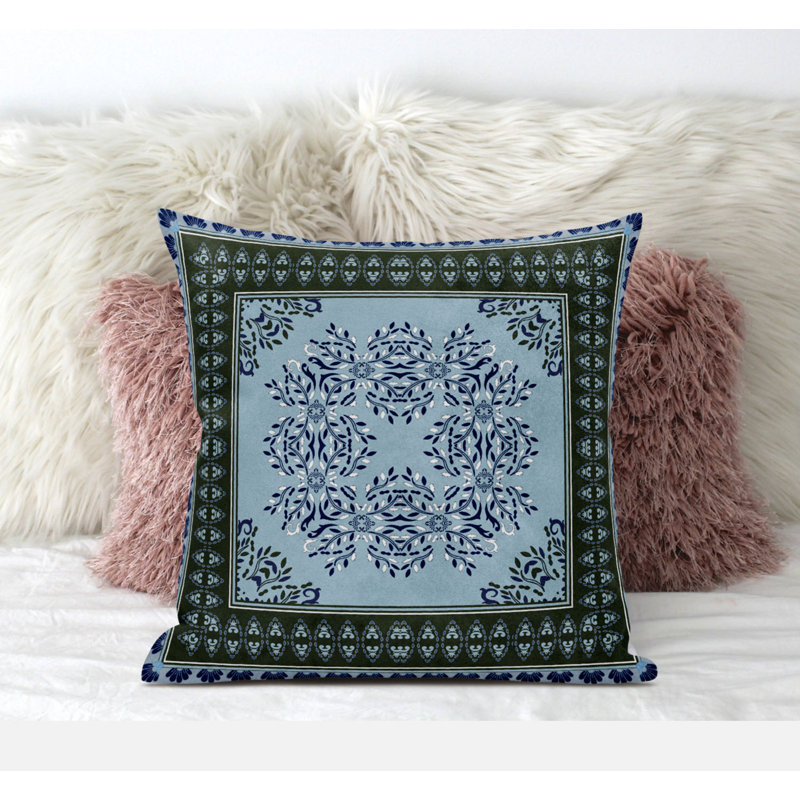 Housse et insert de coussin carré Window Window, 16" x 16", Vert