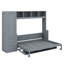 Lit escamotable Murphy avec placard et tiroirs-582528459