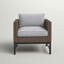 Chaise longue de patio avec coussins Hesse