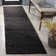 Natura 425 Handwoven Wool/Cotton/Polyester No Pattern Indoor Use Only Rug in Black/Grey