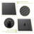 Dual Shower Head  10 Inch Wall Mounted Square Shower System With Roughin Valve, Oil Rubber Bronze-126231974