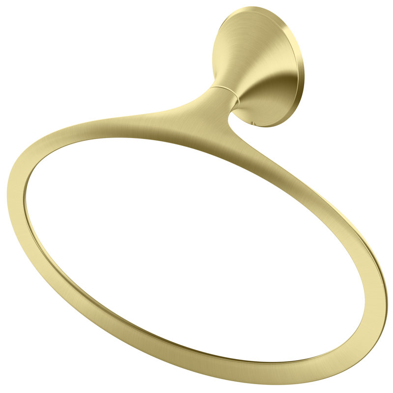 Rhen Towel Ring, Brushed Gold