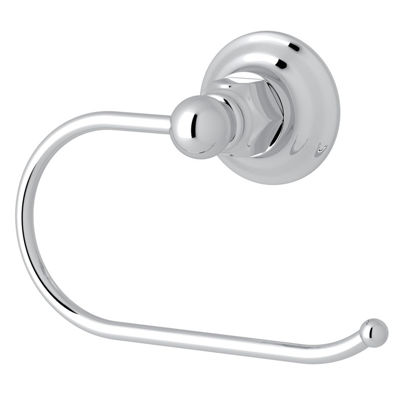 Country Bath Wall Mounted Toilet Paper Holder, Polished Chrome
