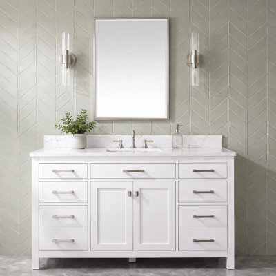 Ensemble de meuble-lavabo simple 60 po Ajhane