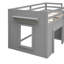 Lit mezzanine simple avec armoire et tablette-707698268