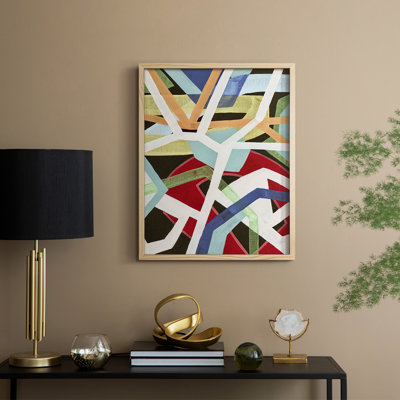 «Magnetic Color II», reproduction encadrée - bois massif