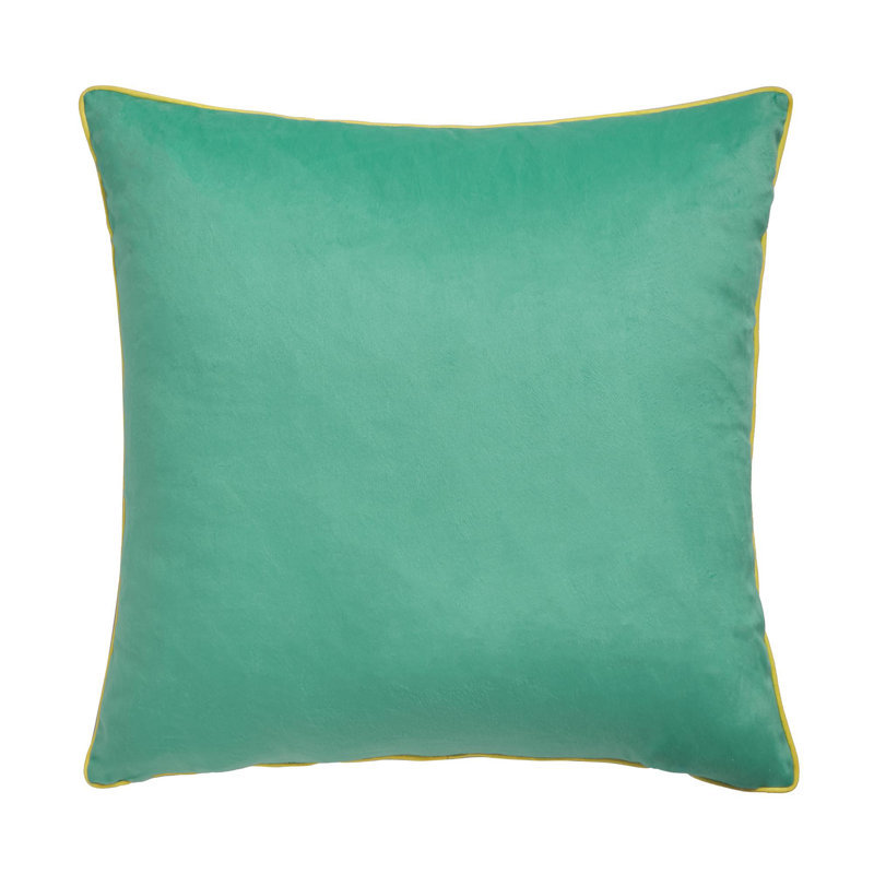Annam Green Square Throw Filled Cushion LS