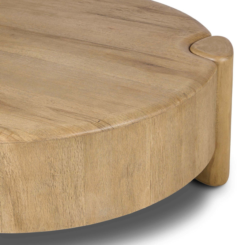 Toman Coffee Table, Rustic Oak Veneer