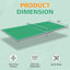 Plateau de table de tennis de table pliable et portatif de taille moyenne 8 pieds vert pour jeux d'intérieur-121198725-121198722