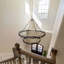 Lustre 80 lumières en roue de chariot noir, plafonnier de ferme réglable pour plafonds hauts - 79 po-1056473066-1056472981-1056472976