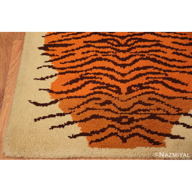 Scandinavian One-of-a-Kind Rectangle 3'2" X 4'10" Area Rug