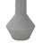 Accent Flower Vase, Narrow Neck Geometric Shape White Ceramic 14 Inch