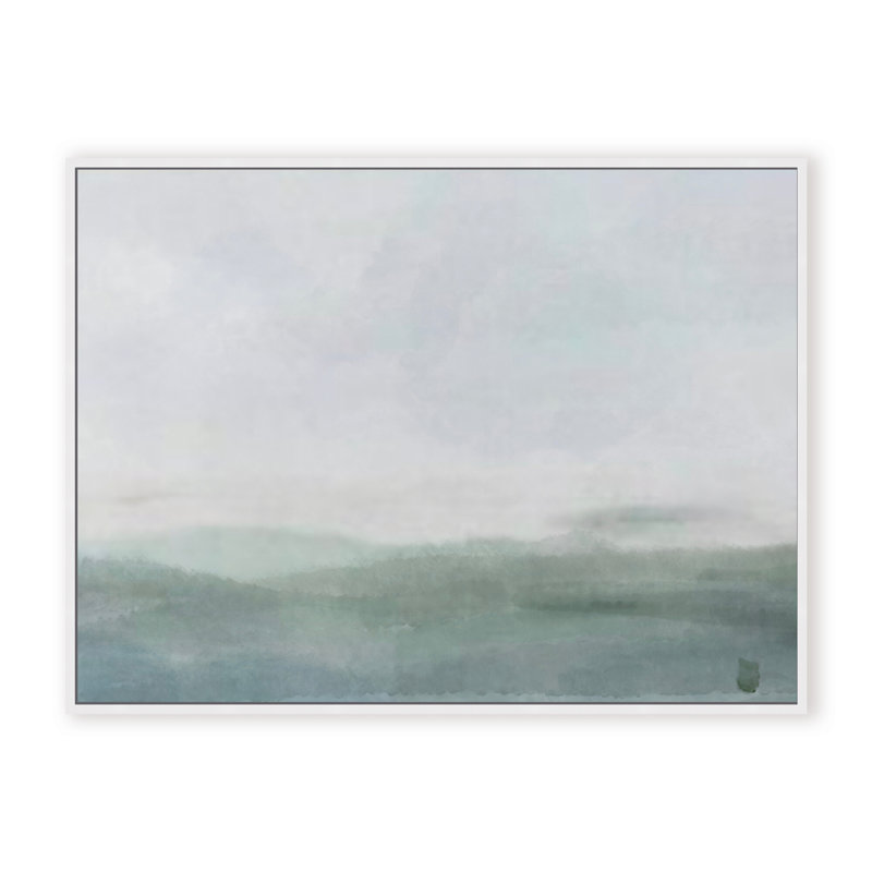 Coastal Retreat Cerulean Serenity, 30" H x 40" W x 2.375" D, Framed Canvas, Beige