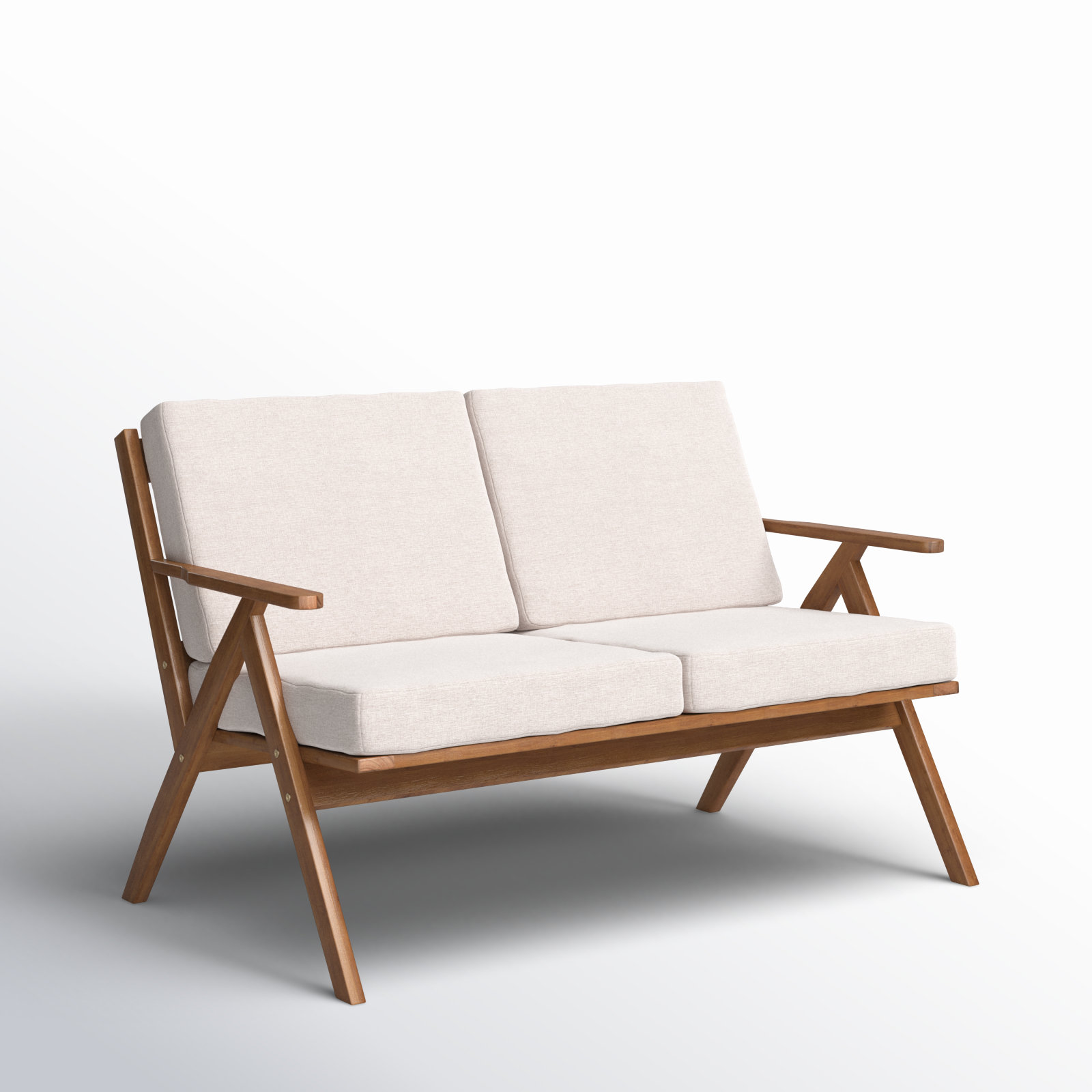 Jose 49.2'' Acacia Outdoor Bench