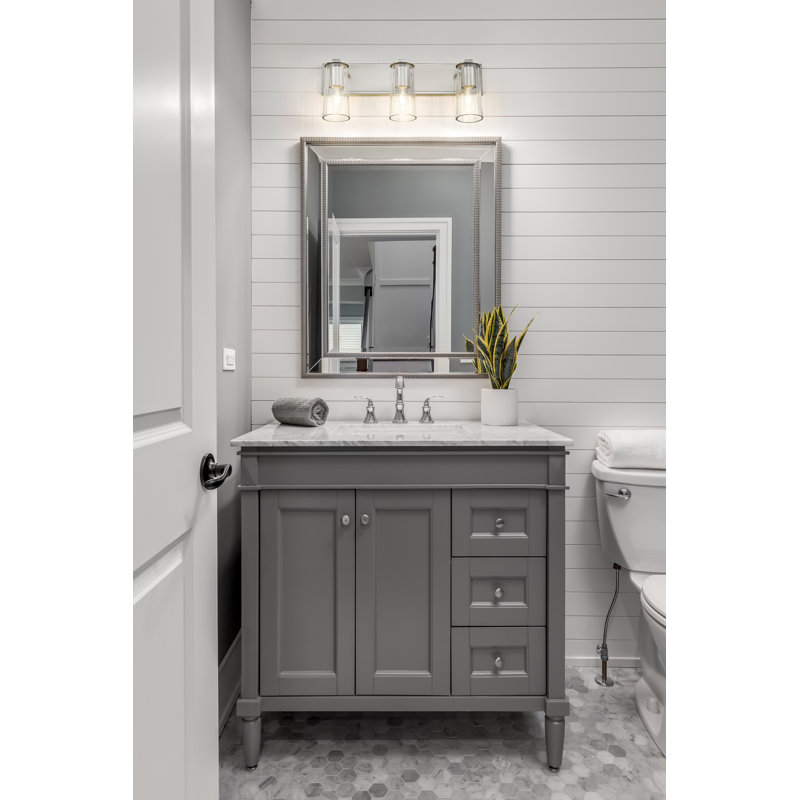 Esma 3 Light Vanity, Brushed Nickel