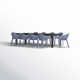 Farrah Rectangular 10 - Person Outdoor Dining Set