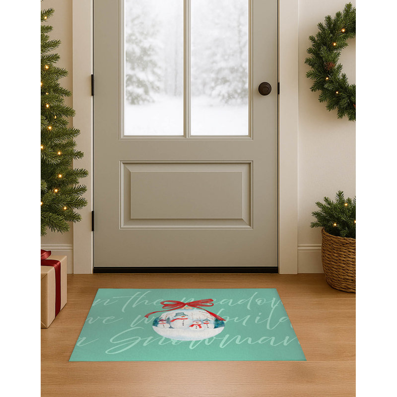 Tapis d'entrée In the meadow, L 60 po x L 84 po, Vert