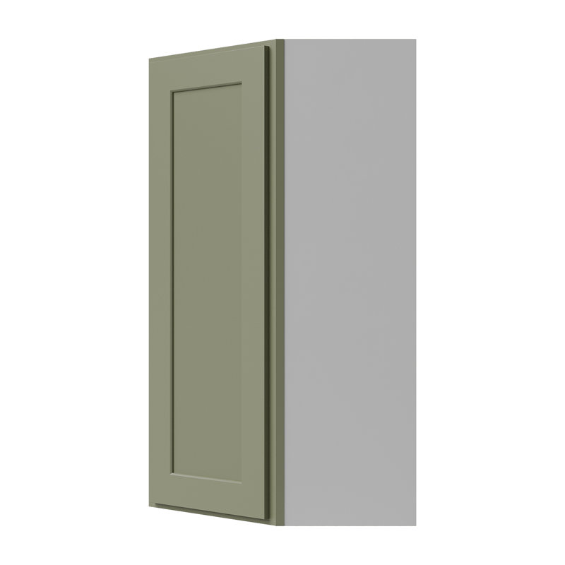 Armoire murale diagonale, 24" W x 42" H x 12" D, Vert sauge