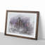 Dallas Texas Skyline at Dusk in Abstract - Picture Frame Graphic Art Print-55679787-55679786