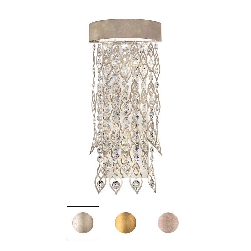 Pavona 1 Light Crystal LED Wall Sconce, Heirloom Gold