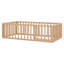 Structure de lit en bois avec clôture et porte-1680544725