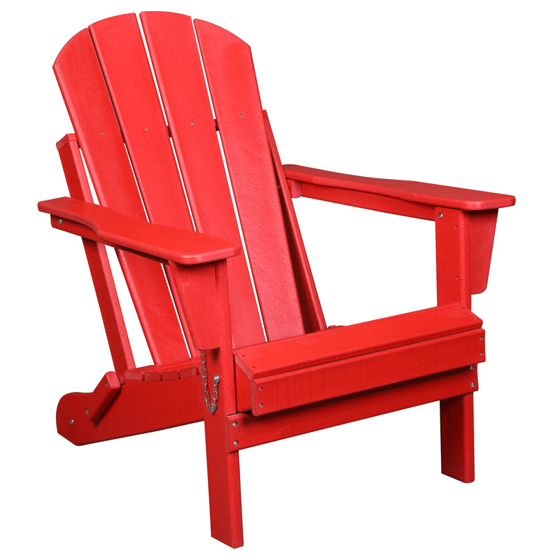 Adirondack Chair Foldup Red 