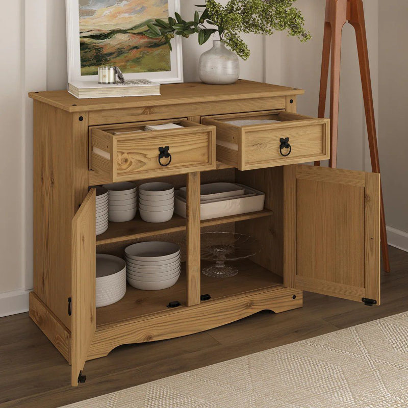 87cm Solid Wood Sideboard