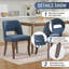 Ensemble de salle à manger à piédestal rond avec chaise en bois-2118714237-2118714236-2118714238