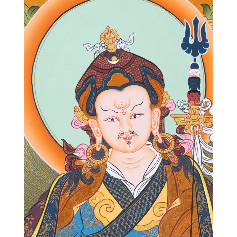 Gourou assis Rinpoché (Brocadeless Thangka)
