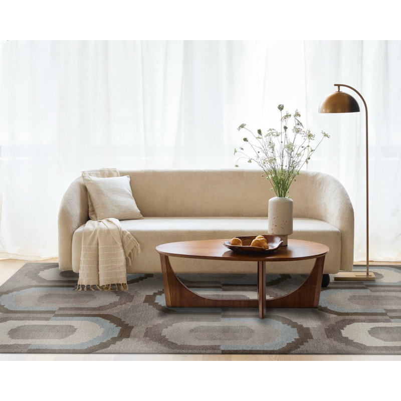 Hand Tufted Wool Azura Indoor Area Rug, Rectangle 7'6" x 9'6"