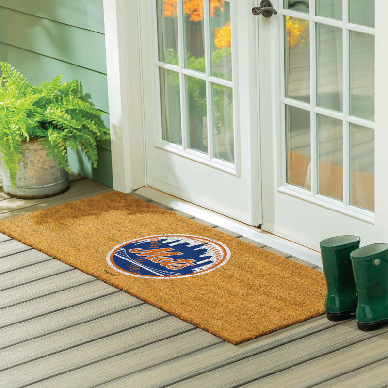 Très grand tapis couleur coco 60 po x 24 po New York Mets