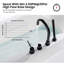 Robinet de baignoire romaine monocommande à fixation sur le comptoir-80972447