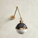 Manila Single Light Dimmable Swing Arm Sconce
