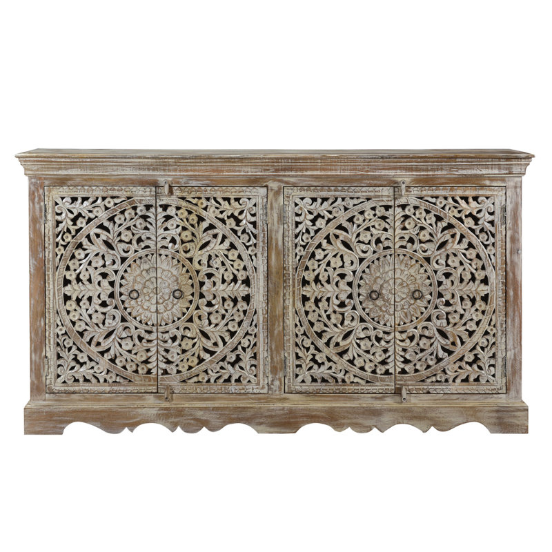 Buffet en bois d'acacia de 67 po de largeur Bonaira