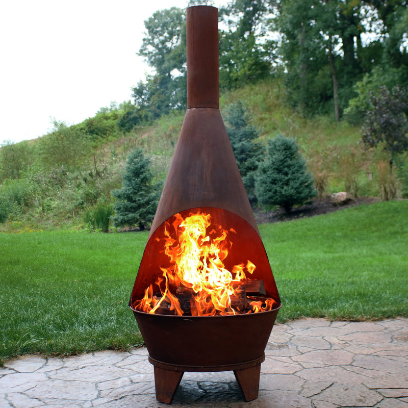 Barrow Steel Wood-Burning Chiminea