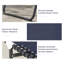 Ensemble de 2 chaises longues pliantes Outsunny