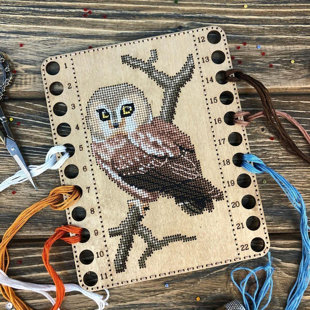 Blanc pour broderie avec fil sur bois