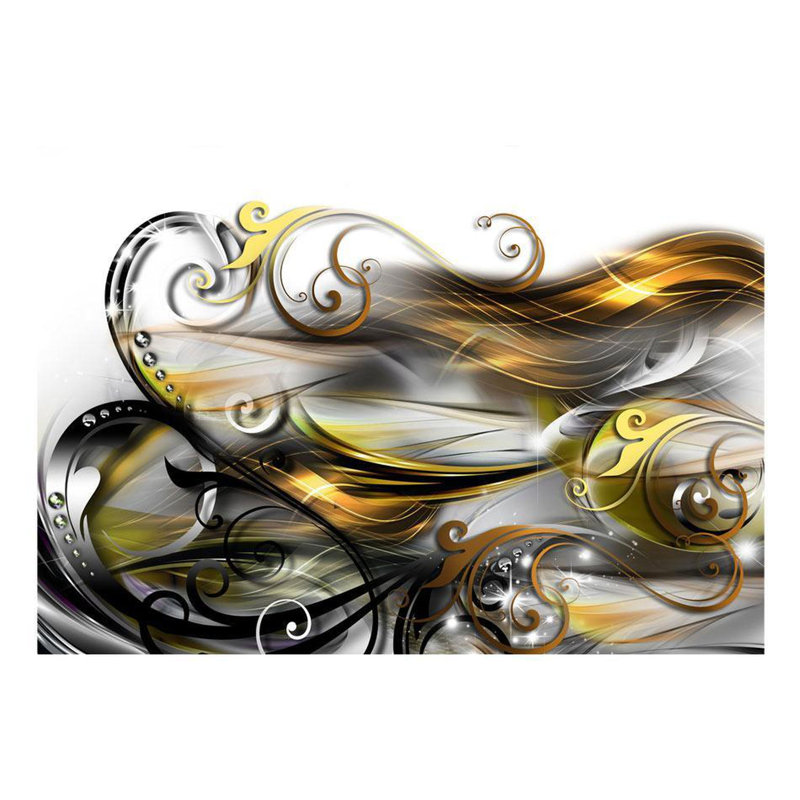 Murale Peel & Stick Glam - Expression dorée, L 68 po x l 96 po