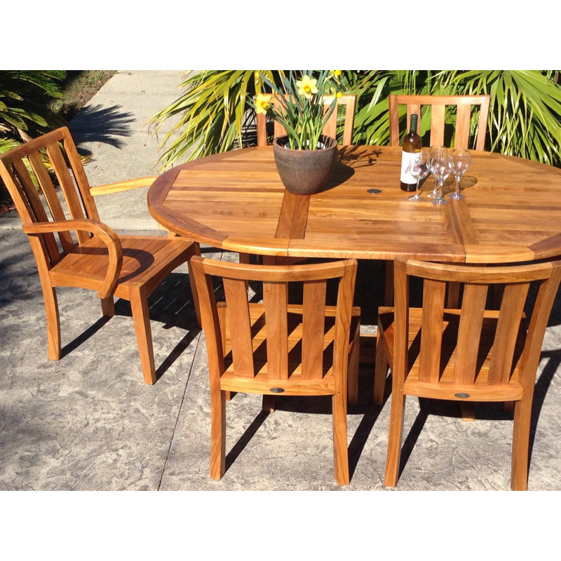 Claris Outdoor Teak Dining Side Chair