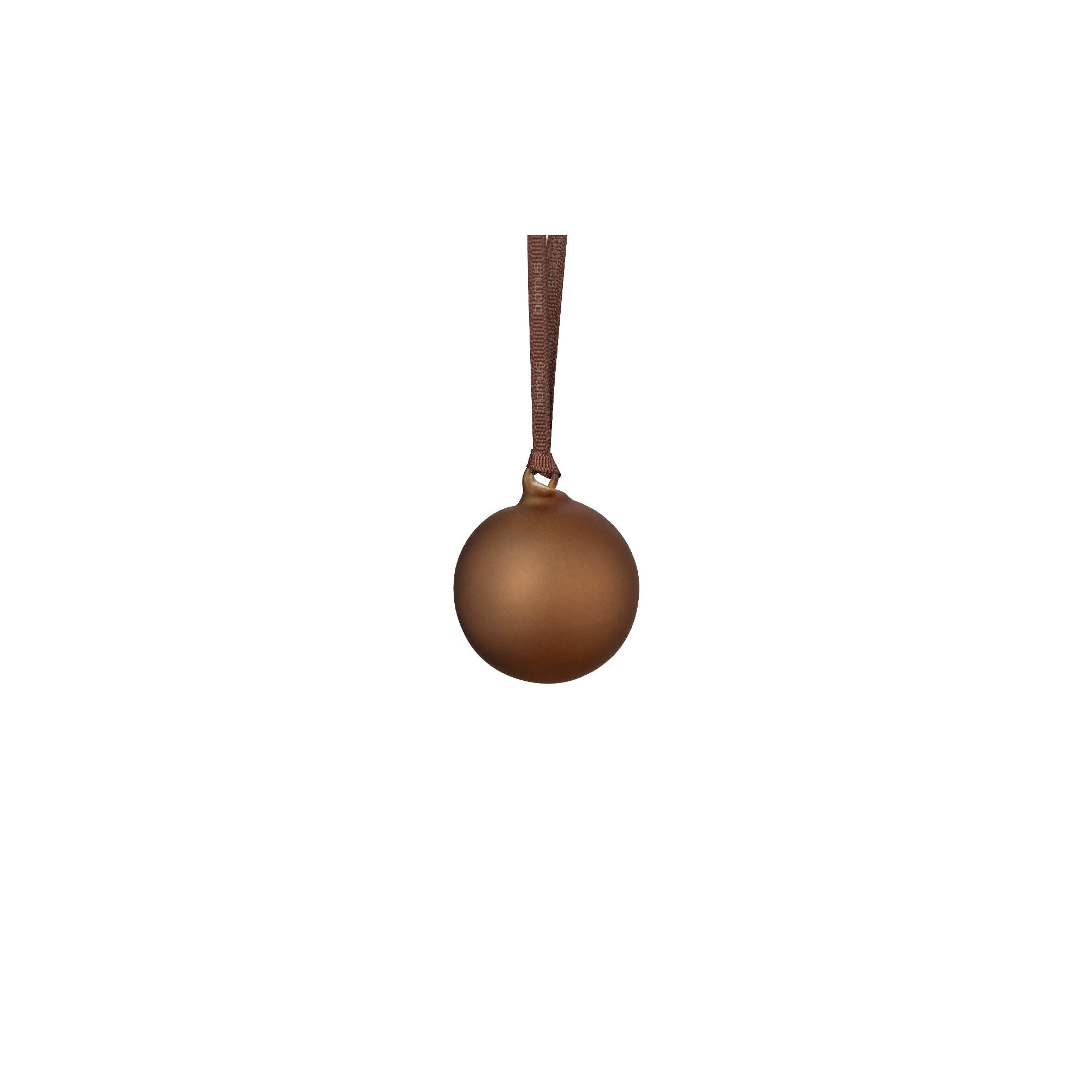 JUHLA Matte Glass Ornament, Brown