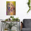 Art mural en métal luxueux «Molly» par Pat Saunders-White, 12 po x 16 po