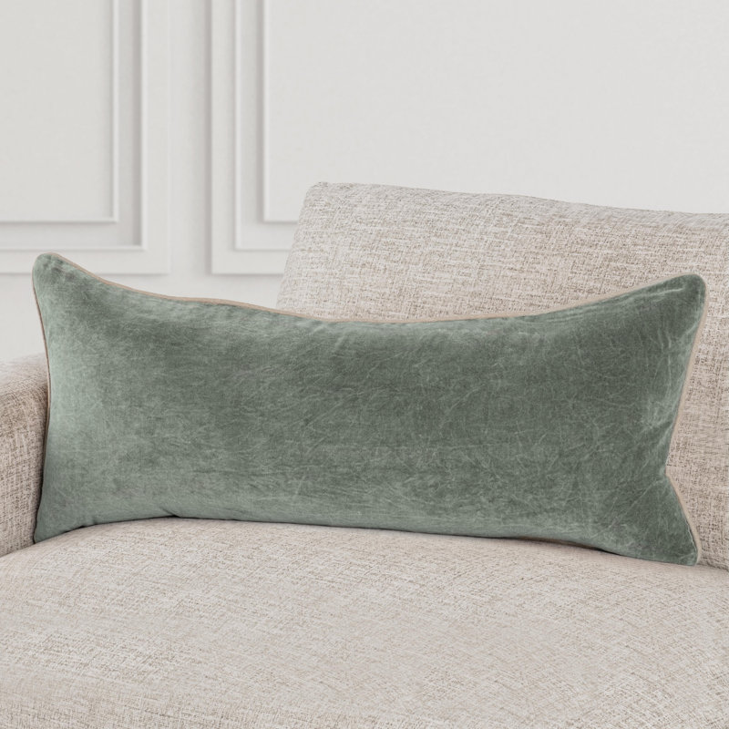 Heirloom Rectangle Throw Pillow, Bay Green