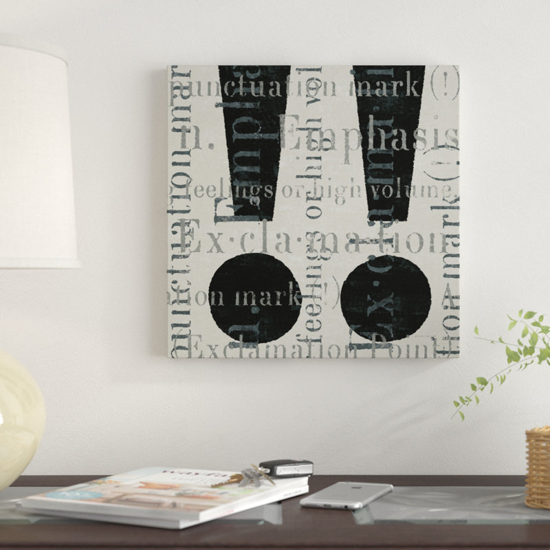 " Punctuated Text I " by Michael Mullan, 14" H x 14" W x 2" D