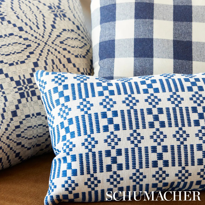 Wilson Embroidery Fabric, Indigo
