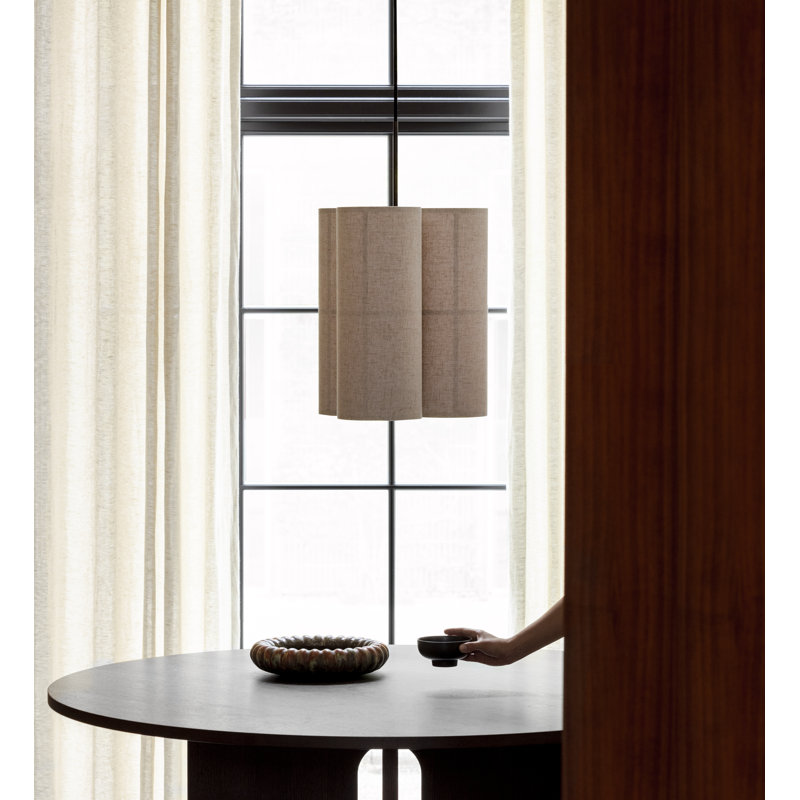 Hashira 3 - Light Pendant, 23.6" H x 14.6" W x 14.6" D, Raw